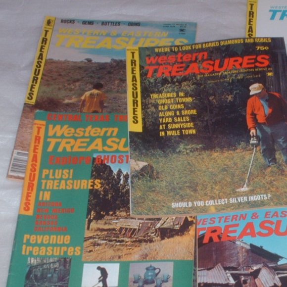 Lot of 8 vintage Western & Eastern Treasures magazines - metal detecting, etc. - Picture 2 of 9